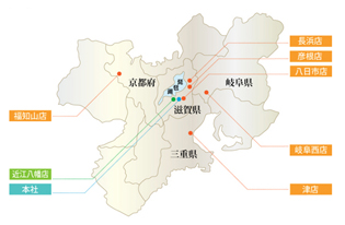 ワークホームズ店舗分布図