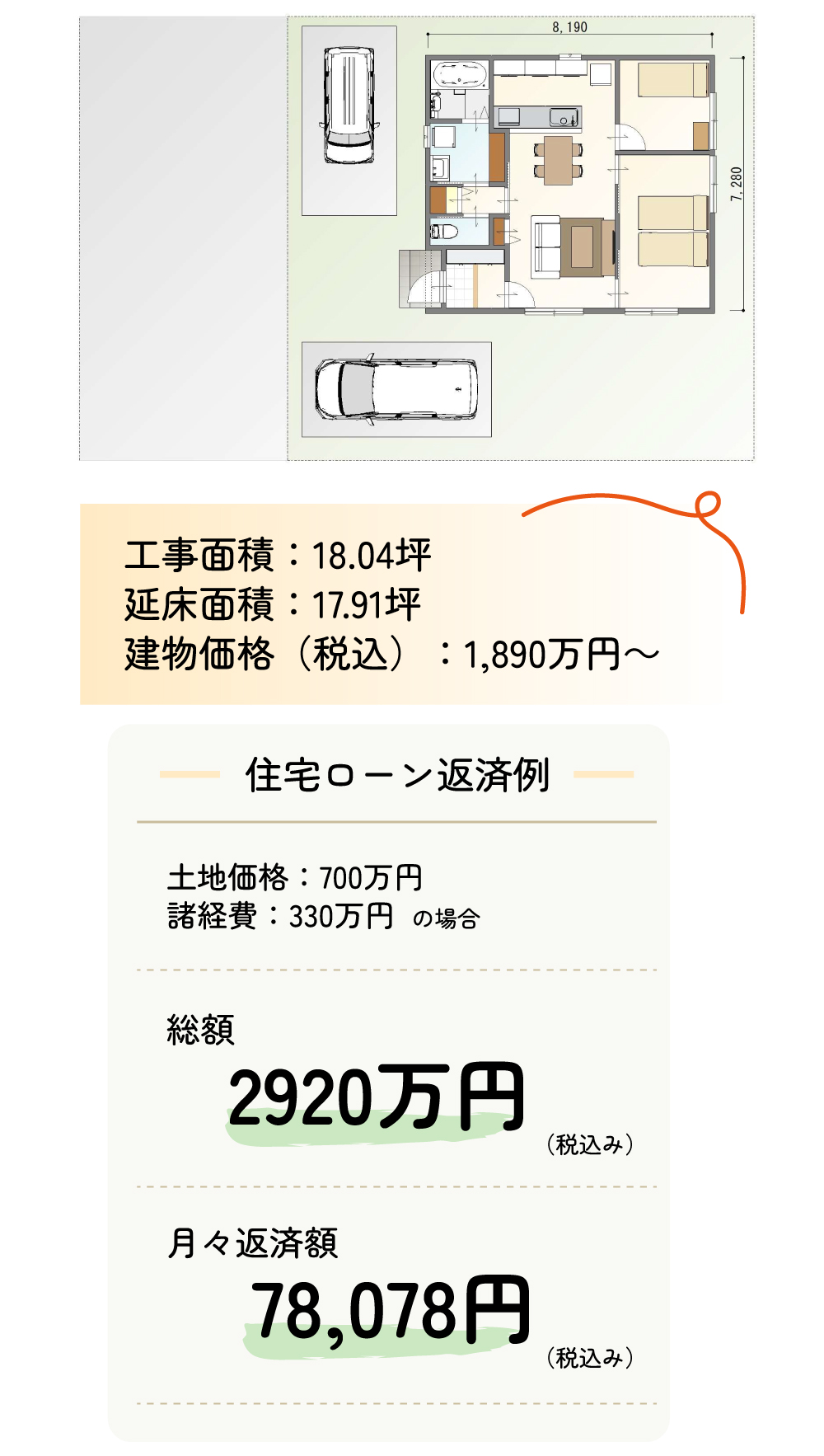 平屋3LDKの住まい